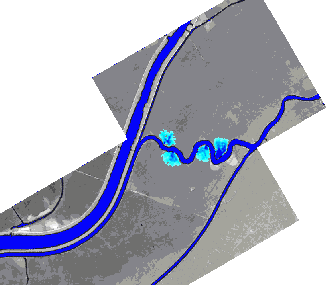 河川堤防決壊によるゼロメートル地帯氾濫域及び氾濫水量の予測シミュレーション
